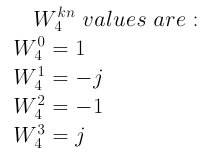 Twiddle Factor W_4